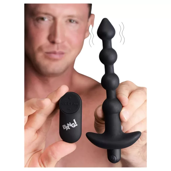 Bang! - Akkubetriebener, Funkanalvibrator (schwarz)