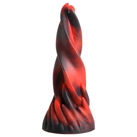 Creature Cocks Höllenkuss - Gedrehter Silikon-Dildo - 19cm (Rot)
