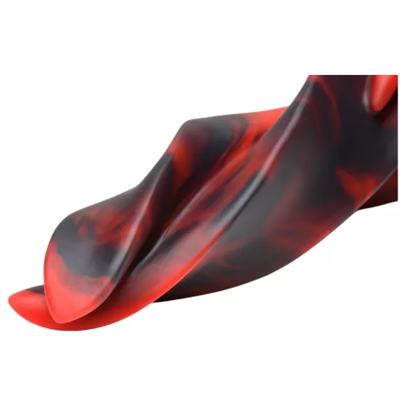 Creature Cocks Hell Kiss - gedrehter Silikondildo - 19 cm (rot)