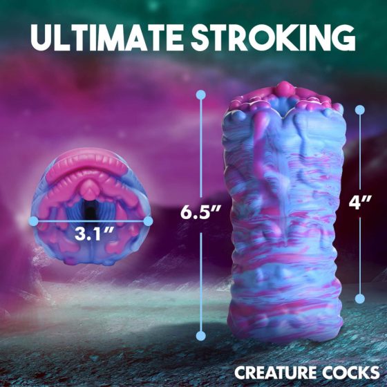 Creature Cocks Cyclone - Silikon Alien Kunstvagina (Lila-Pink)