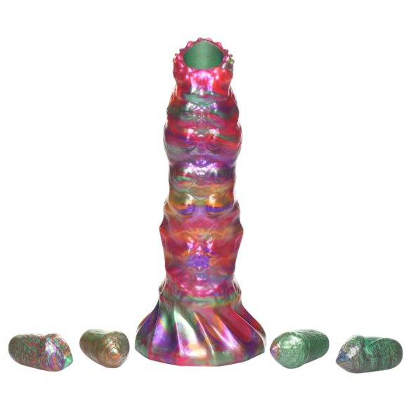 Creature Cocks Larva - Alien-Dildo mit Oviposition (Regenbogen)