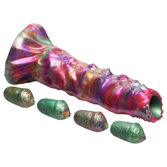 Creature Cocks Larva - Alien-Dildo mit Oviposition (Regenbogen)