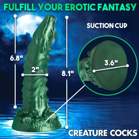 Creature Cocks Cockness Monster - Silikon Dildo (grün)