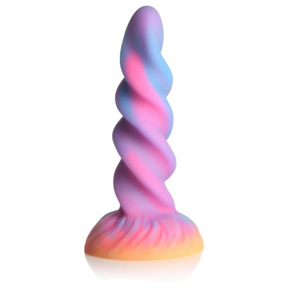 Leuchtender Einhorn Dildo in Lila-Pink