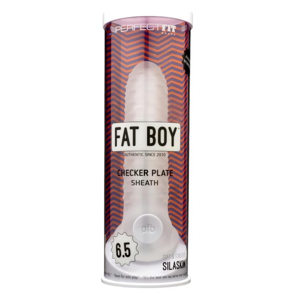 Fat Boy Checker Box - Penis-Mantel (17 cm) - Weiß