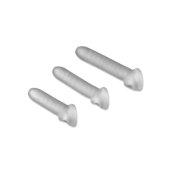 Fat Boy Micro Gerippt - Penismantel (17cm) - Weiß