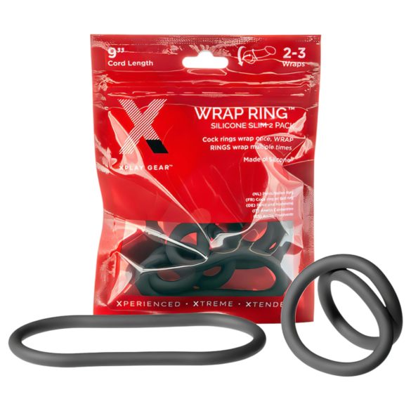 Perfect Fit Slim Wrap 9 - Schlanker Penisring - Schwarz (22cm)