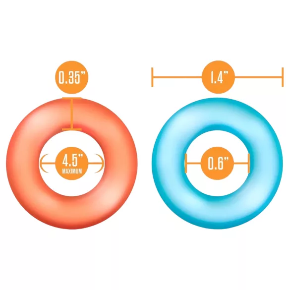 King of the Ring - Penisring-Set - Bunt (6 Stück)