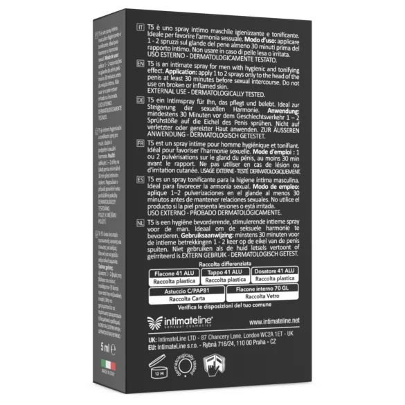 Intimateline T5 - Verzögerungsspray für Männer (5 ml)