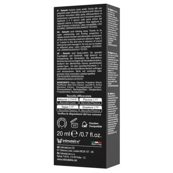 Intimateline RelaxAn - Anal-Entspannungsspray (20 ml)