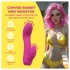 Loveline - gebogener Mini-Vibrator mit Häschen (rosa)