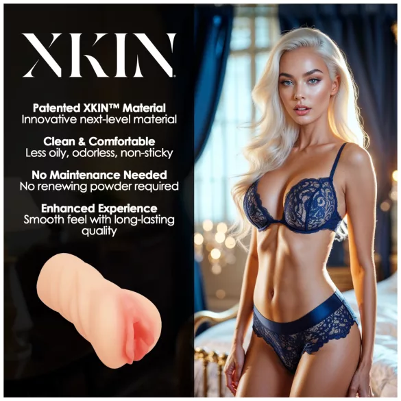XKIN Desire Alessia - lebensechter Masturbator in Vaginaform (naturfarben)