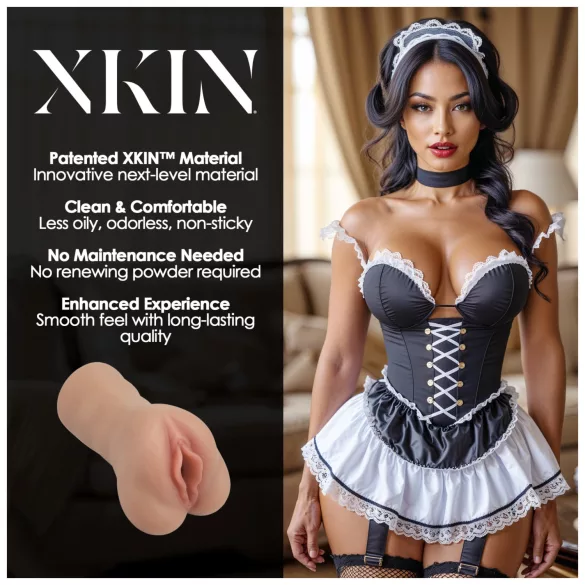 XKIN Maid Lacey - naturgetreuer Masturbator mit künstlicher Vagina (naturfarben)