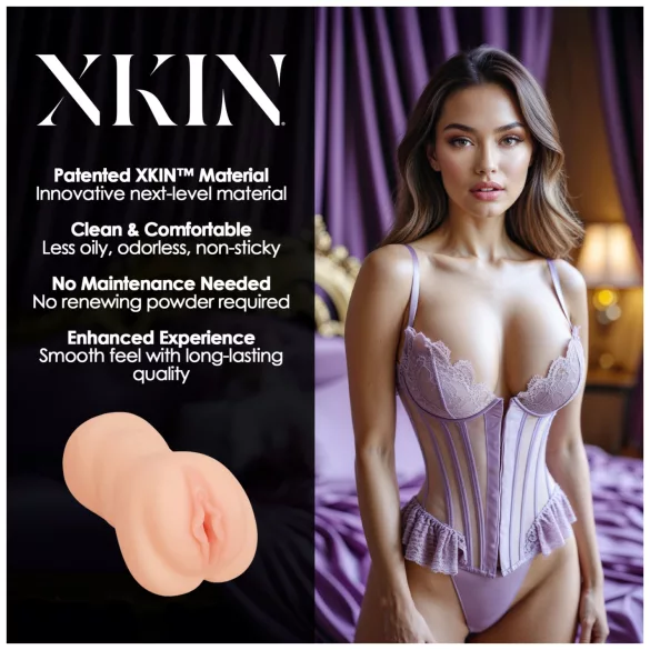 XKIN Sweet Delilah - lebensechter Kunstvagina-Masturbator (naturfarben)
