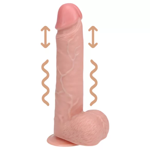 REALROCK - Saugnapf Stoßvibrator - natur (20,5cm)