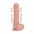 REALROCK - Saugnapf Stoßvibrator - natur (20,5cm)