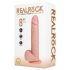 REALROCK - Stoßvibrator mit Saugnapf - Natur (20,5cm)