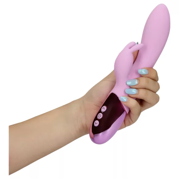 Loveline - Wiederaufladbarer Rabbit-Vibrator mit Klitorisarm (Pink)