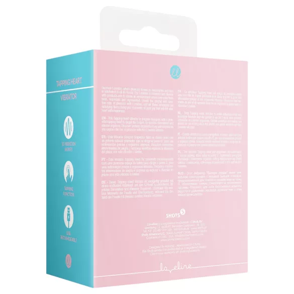 Loveline Tapping Heart - wiederaufladbarer Klitorisstimulator (pink)