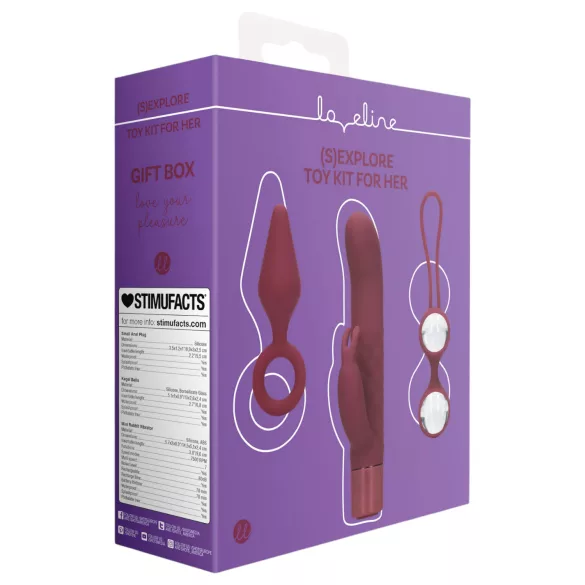 Loveline (S)explore - Sexspielzeug-Set für Frauen - (rot)