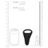 Loveline - Wiederaufladbarer vibrierender Penis- & Hodenring (schwarz)