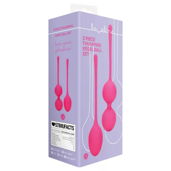 Loveline - Gewichtete Liebeskugeln-Set - 2-teilig (pink)