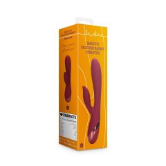   Loveline - Akkubetriebener Vibrator mit Klitorisarm (bordeauxrot)