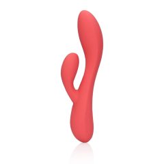   Loveline - akkubetriebener, wasserdichter Vibrator mit Klitorisstäbchen (rosa)