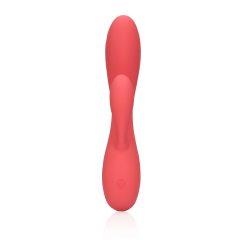   Loveline - akkubetriebener, wasserdichter Vibrator mit Klitorisstäbchen (rosa)