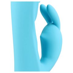  Loveline - aufladbarer, wasserdichter Vibrator mit Häschen-Klitorisarm (blau)