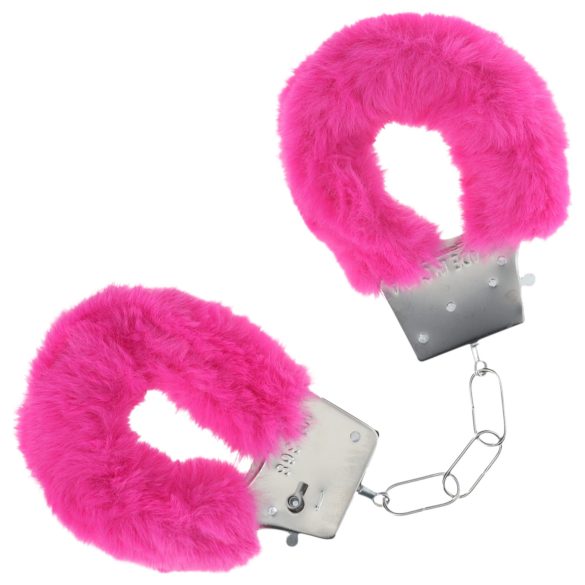 Autsch! - Plüsch-Handschellen (Rosa)