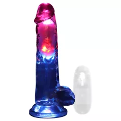 REALROCK - Hoden-Vibrator mit LED-Licht - 20cm