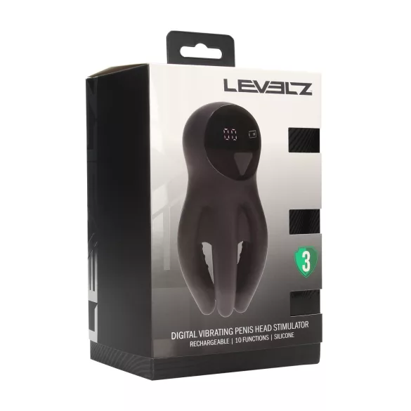 Levelz - digitaler Eichelvibrator (schwarz)