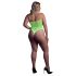 Ouch! - Phosphoreszierender Body mit Riemen (Neon Grün) - XL-4XL