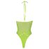 Ouch! - Phosphoreszierender Body mit Riemen (Neon Grün) - XL-4XL