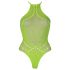 Ouch! - Phosphoreszierender Body mit Riemen (Neon Grün) - XL-4XL