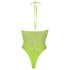 Ouch! - Phosphoreszierender Body mit Riemen (Neon Grün) - XL-4XL