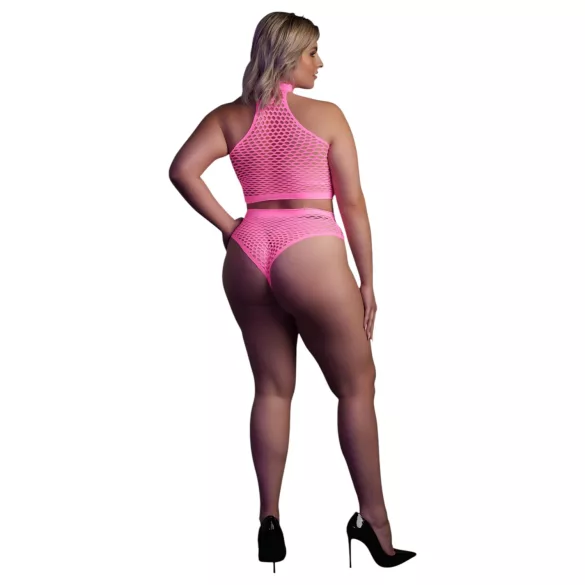 Ouch! - Leuchtendes Dessous-Set (Pink)