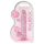 REALROCK - transparenter, lebensechter Dildo - Rosa (17 cm)