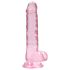 REALROCK - transparenter, lebensechter Dildo - Rosa (17 cm)
