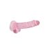 REALROCK - transparenter, lebensechter Dildo - Rosa (17 cm)