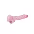 REALROCK - durchsichtiges realistisches Dildo - pink (17 cm)