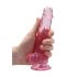 REALROCK - transparenter, lebensechter Dildo - Rosa (17 cm)