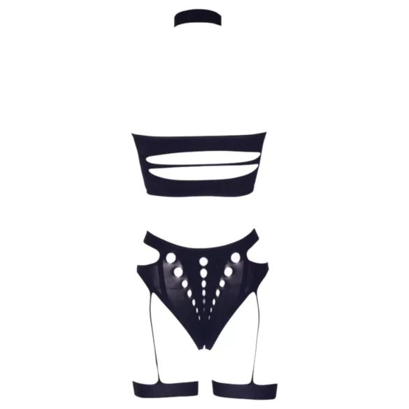 Le Désir Plus Size - 3-teiliges Dessous-Set - Schwarz (XL-4XL)