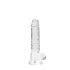 REALROCK - transparenter realistischer Dildo - transparent (17cm)
