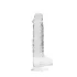 REALROCK - realistischer Dildo, transparent (19cm)