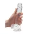 REALROCK - realistischer Dildo, transparent (19cm)