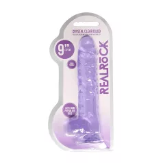 REALROCK - durchsichtiges lebensechtes Dildo - lila (22cm)