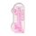 REALROCK - transparenter realitätsnaher Dildo - Pink (22cm)