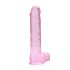 REALROCK - transparenter realitätsnaher Dildo - Pink (22cm)